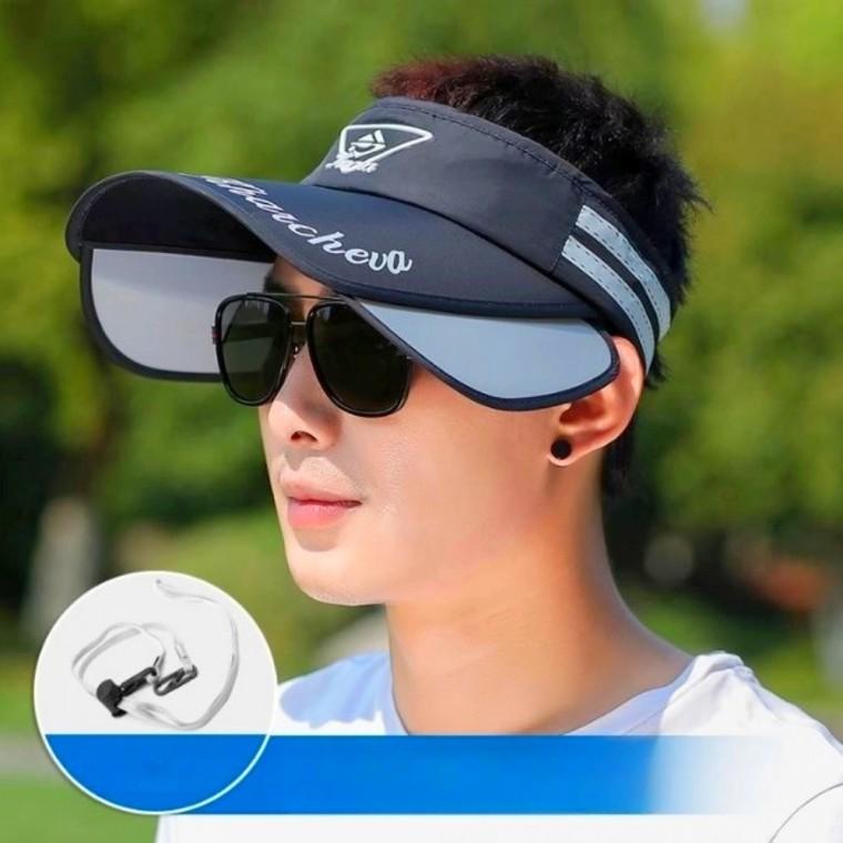 날개썬캡 자외선차단 선바이저 블랙