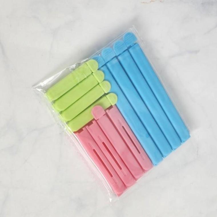 비닐 봉지 집게 12P 과자 봉투 밀폐 보관 클립