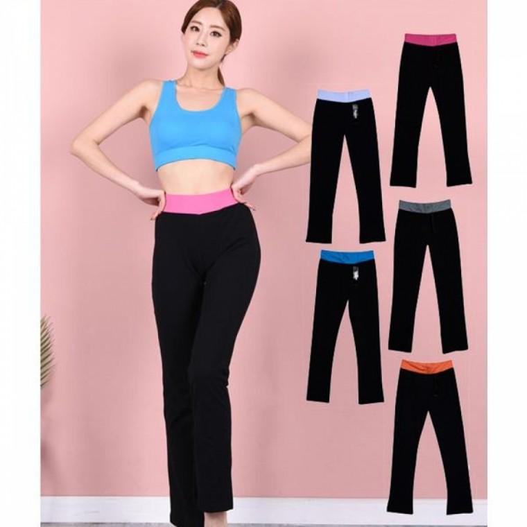 (스킨센스)허리배색 요가 필라테스 홈트 레깅스