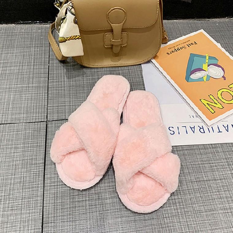 겨울 거실 털슬리퍼 예쁜 털신발 여성 실내화 슈즈