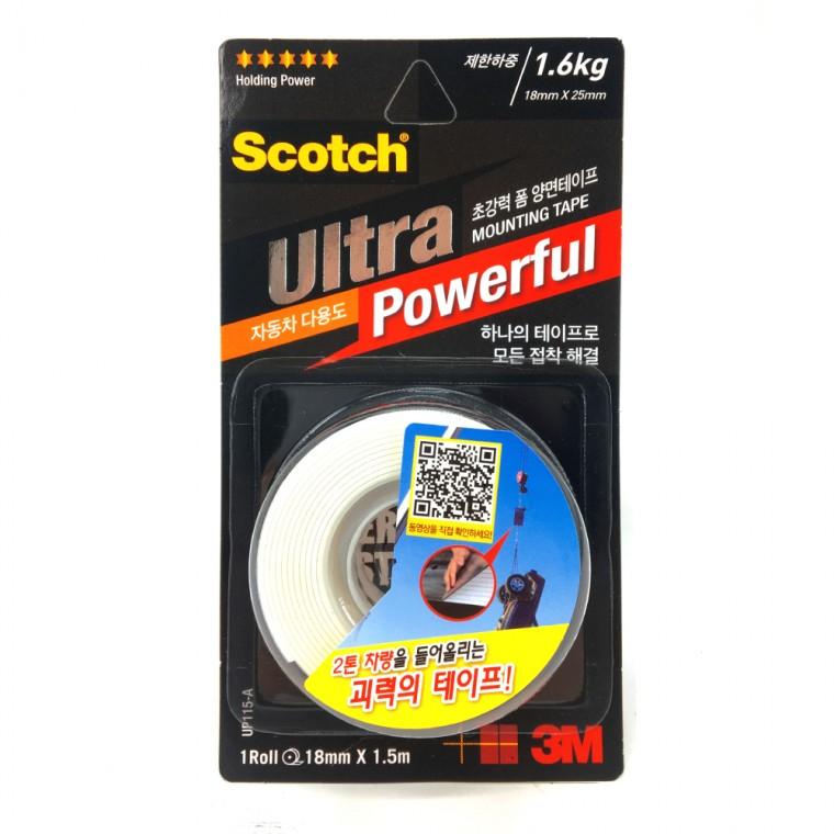 3M 스카치 UP115-A 초강력 자동차 폼 양면 테이프