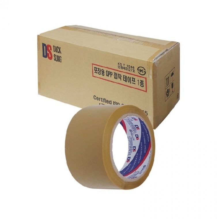 덕성 OPP 포장용 박스테이프 미색 48mm x 40M 1박스 50개입