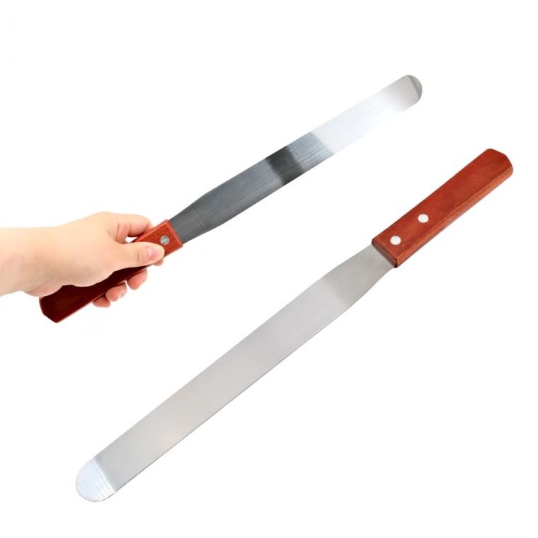kimspp 스텐 스패츌라(대) 375mm 스패튜라 베이킹 케이크 생크림나이프 아이싱