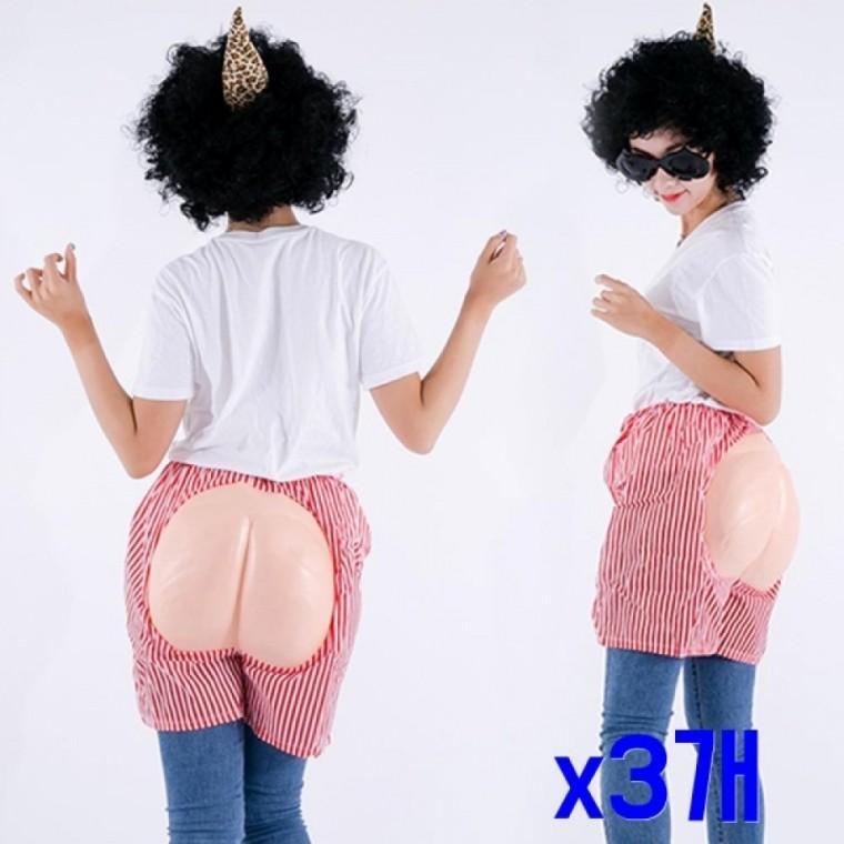 축제파티용품 코믹분장 엉덩이모양 반바지 x3개