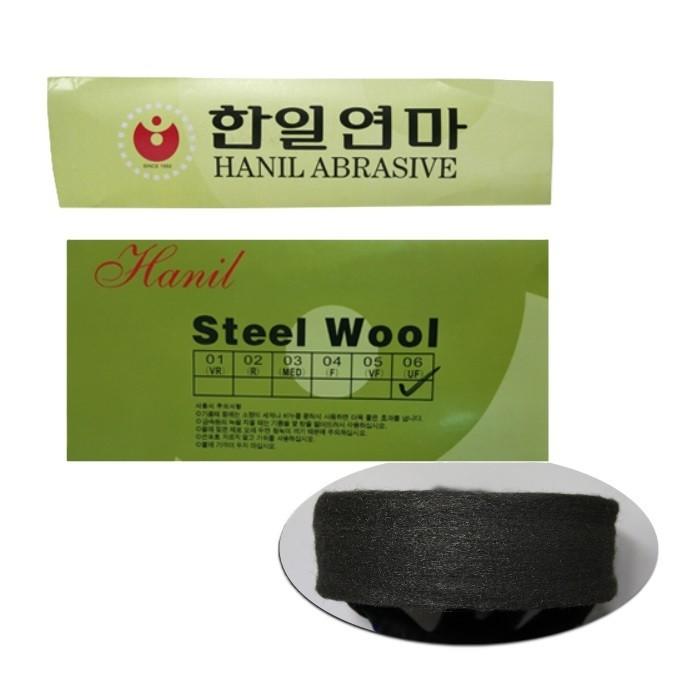 한일연마 steel wool 철솜 쇠수세미 맷쉬 06(UF) 부드러움 기름때제거 녹제거 370g