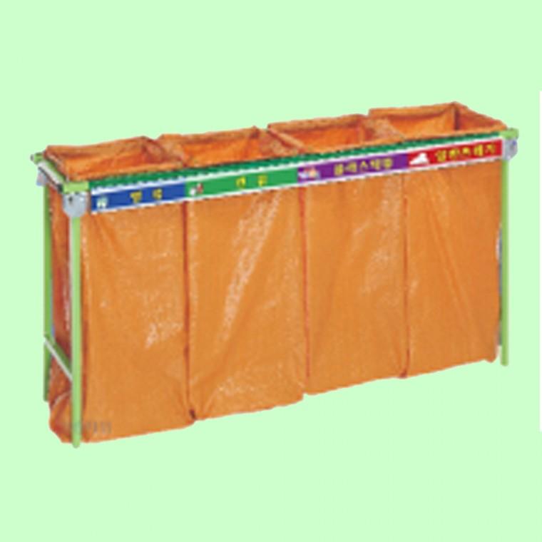 스피트 철재 분리수거대 4구 100L 1600 400 870mm