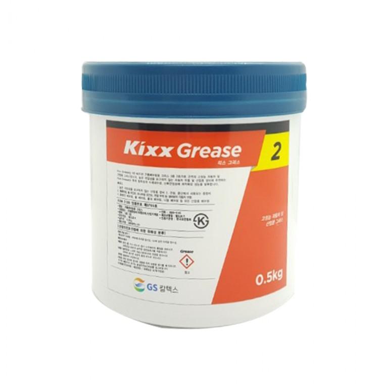 GS 칼텍스 Kixx 킥스 골든펄2 다목적 고급 그리스 500g 중장비 산업기계 대형트럭용