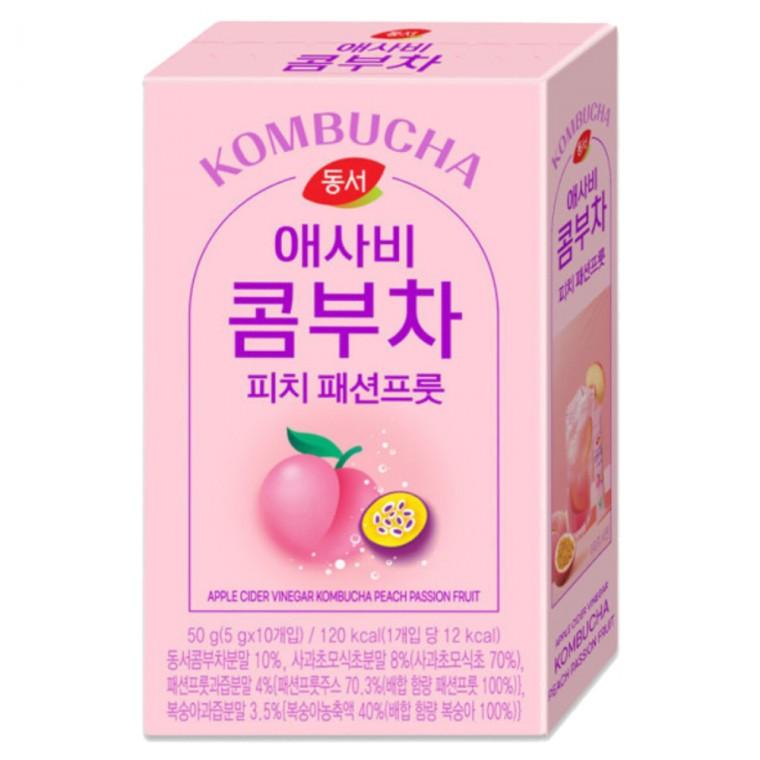동서 애사비 콤부차 피치 패션프룻 10T (50g)