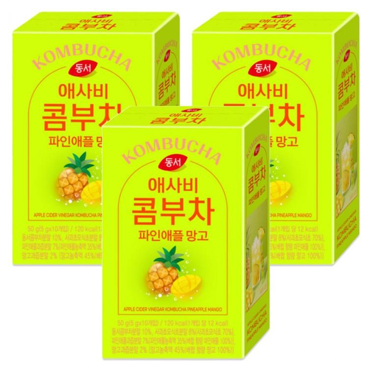 동서 애사비 콤부차 파인애플 망고 30T (150g)
