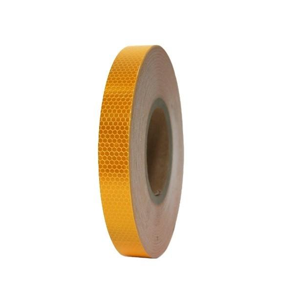PVC 고휘도  반사 테이프 프리즘 황색 25mm x 50M