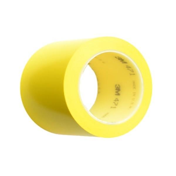 3M 471 바닥라인 안전표시 테이프 황색 100mm x 33M