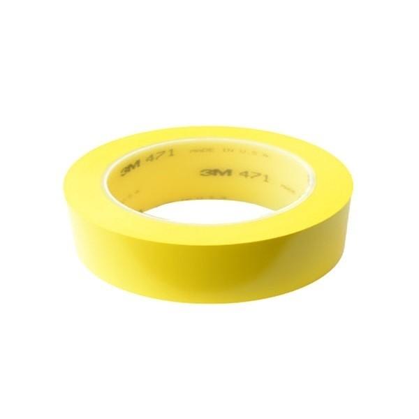 3M 471 바닥라인 안전표시 테이프 황색 25mm x 33M