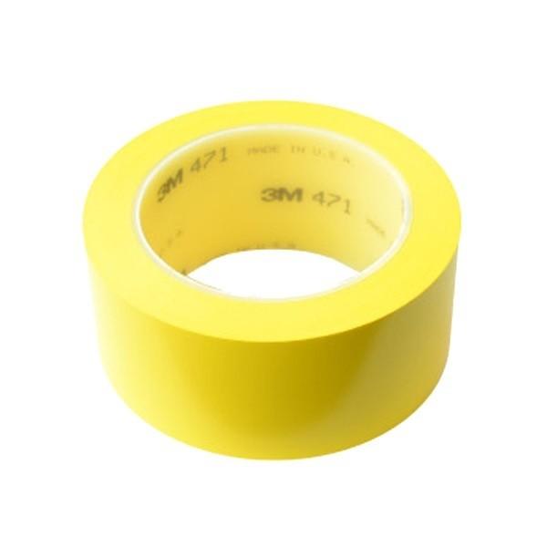 3M 471 바닥라인 안전표시 테이프 황색 50mm x 33M