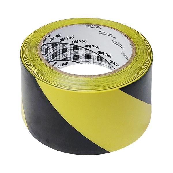3M 766 바닥라인테이프 50.8mm x 32.9M 황흑사선