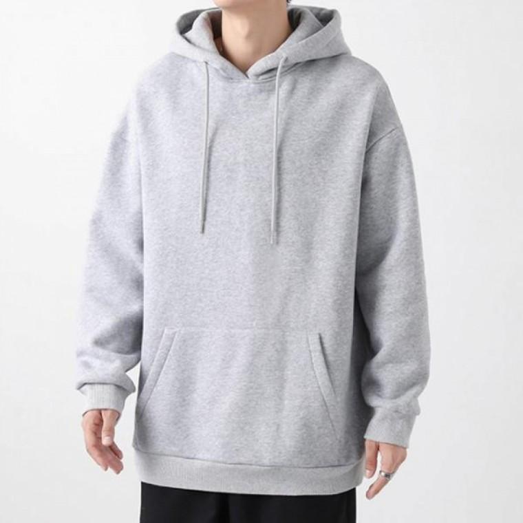 캐주얼후드티 무지후드 긴팔티 남여공용 IS-TS06