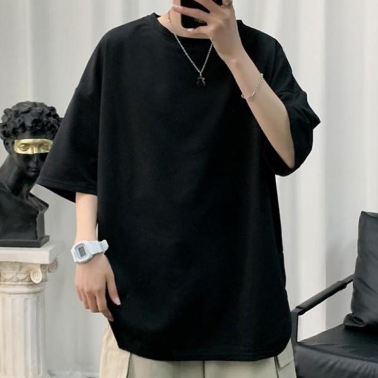 3컬러 남성 레이어드 무지 박스 반팔 티셔츠 IS-TS11