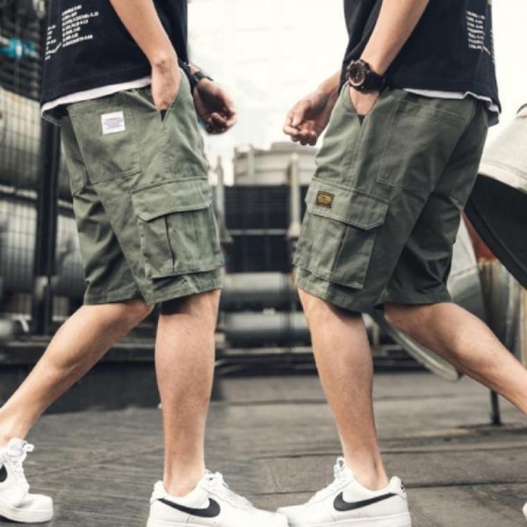 카고팬츠 밴딩반바지 캐주얼반바지
