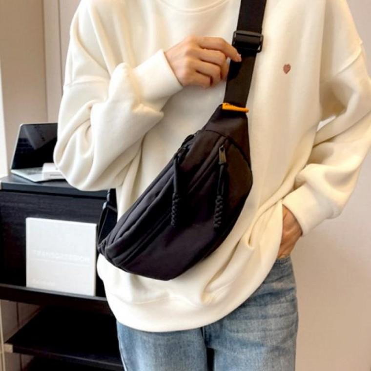 옥스포드 힙색 보조가방 골프 등산 슬링백 크로스백 여행용 도난방지 가방