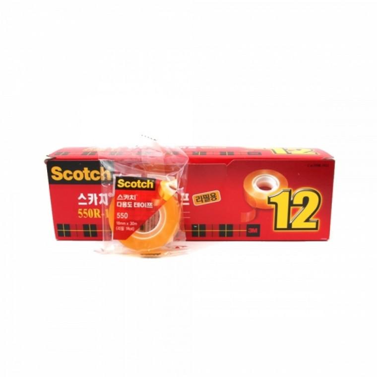 3M 스카치 테이프 리필 550 18x30mm 1개