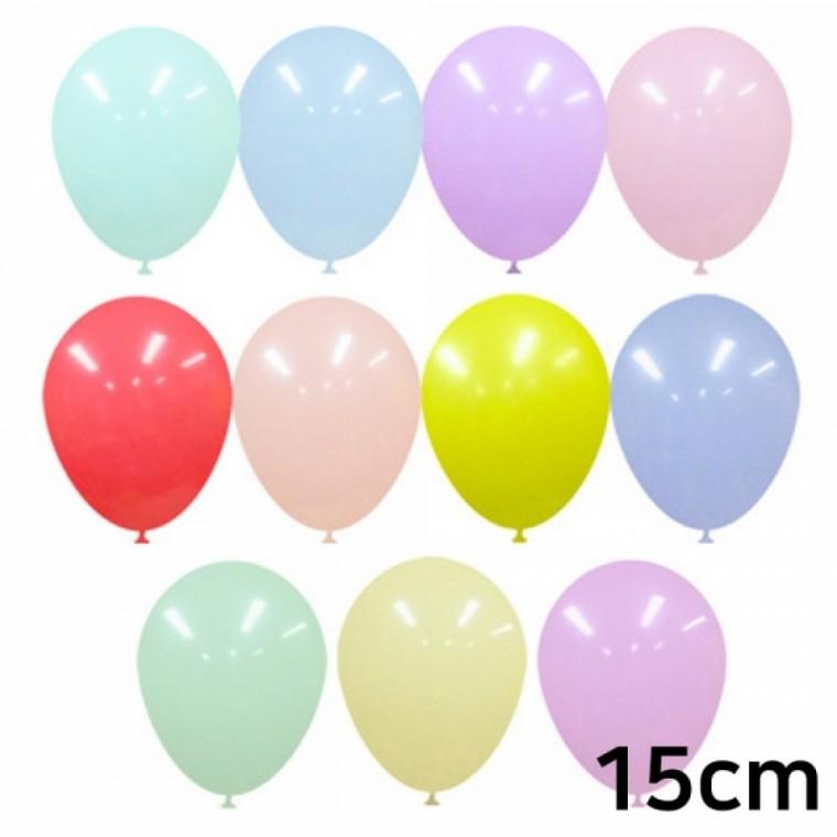해피파티 라운드풍선 마카롱 15cm 풍선 (100개입) (택1)