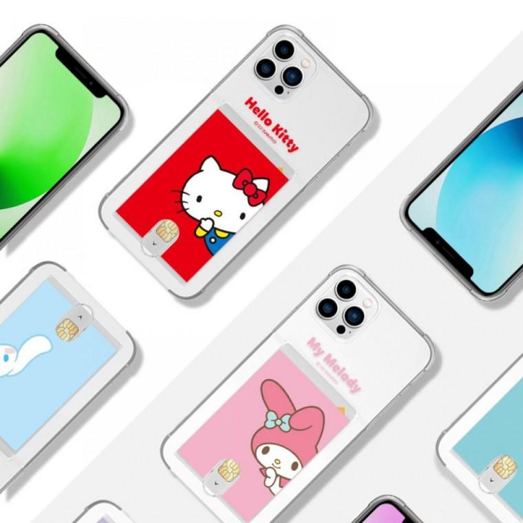캐릭터즈 옆빼곰 클리어 에어쿠션 카드 젤리 케이스