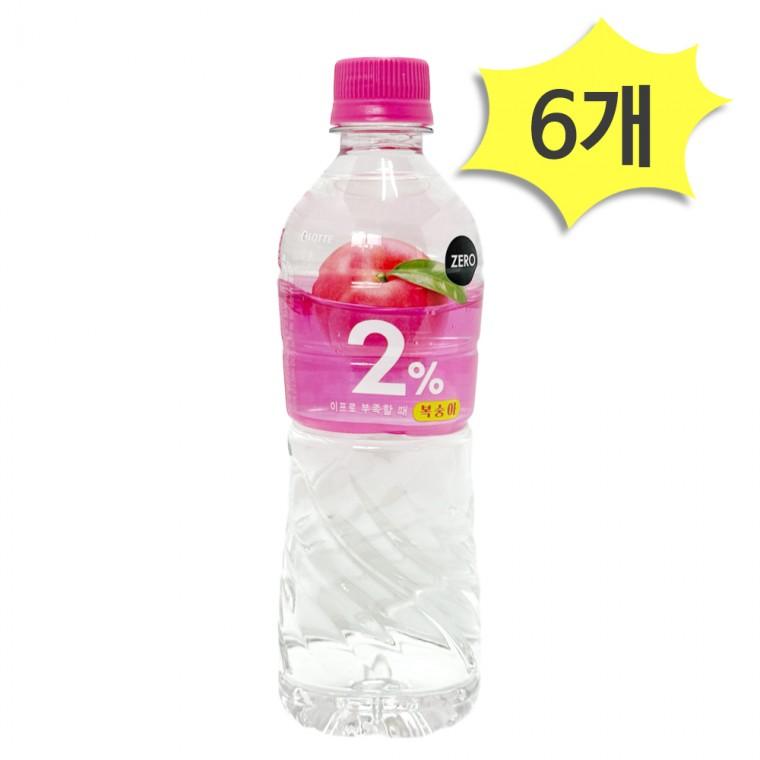 이프로 부족할때 제로 복숭아 500ml x 6개 이온음료 2% 부족할때 롯데칠성음료