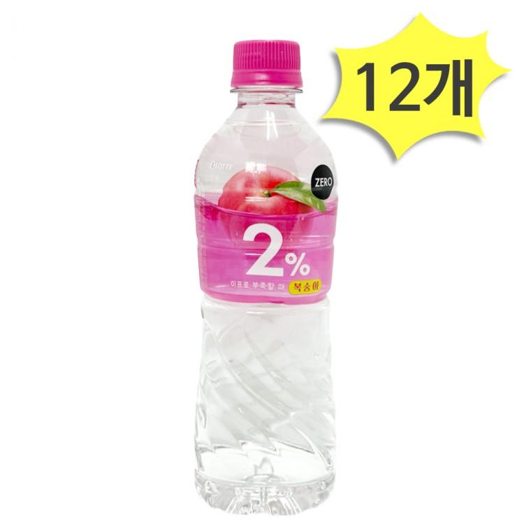 이프로 부족할때 제로 복숭아 500ml x 12개 이온음료 2% 부족할때 롯데칠성음료