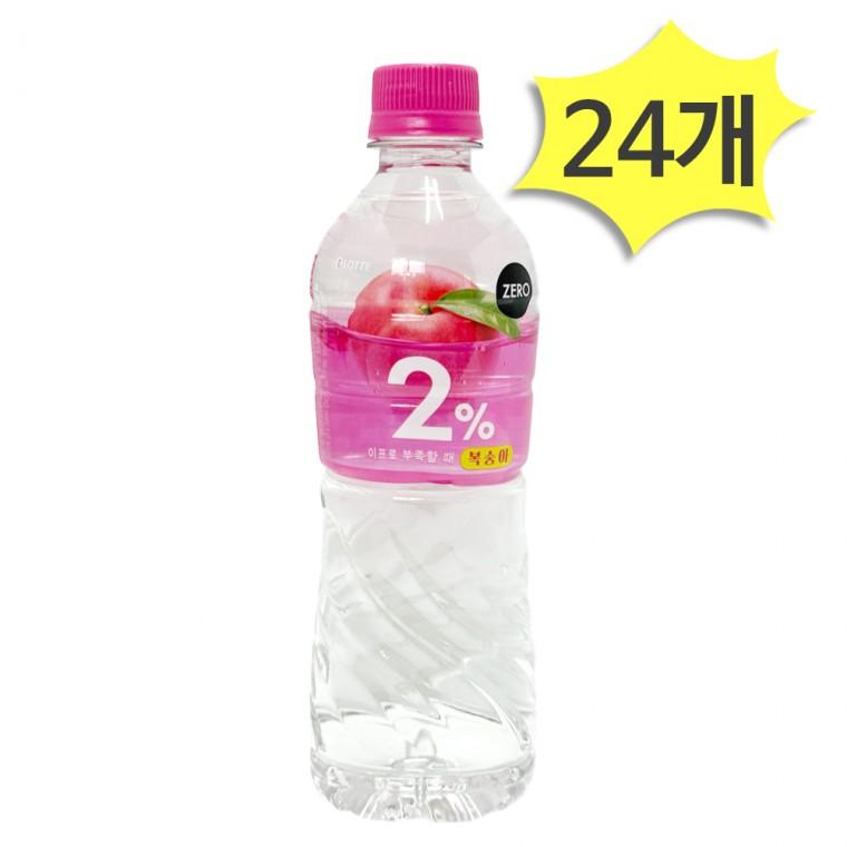 이프로 부족할때 제로 복숭아 500ml x 24개 이온음료 2% 부족할때 롯데칠성음료