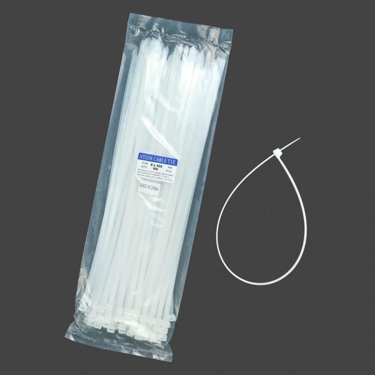 Kimspp 케이블타이 8x450mm (약100개입) 케이블밴드 타이밴드 전선정리 배선정리