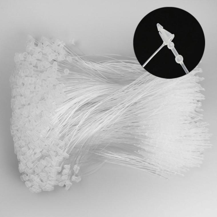 투명 PP 택끈 행택고리 라벨끈 12.5cm 1000개