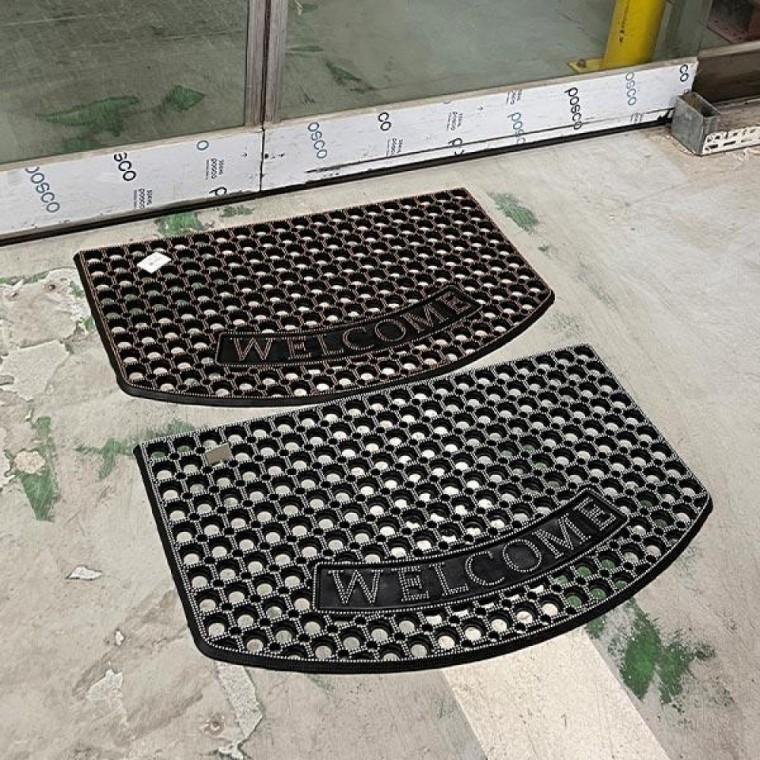 동전 고무 발매트 타원 50x80
