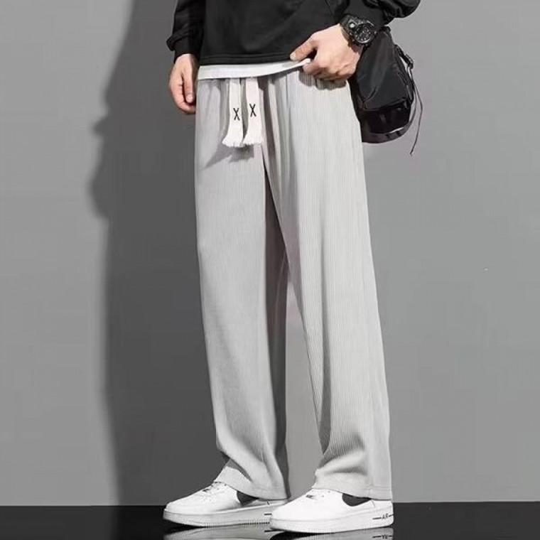 패션 시원한 허리밴딩 남성 면바지