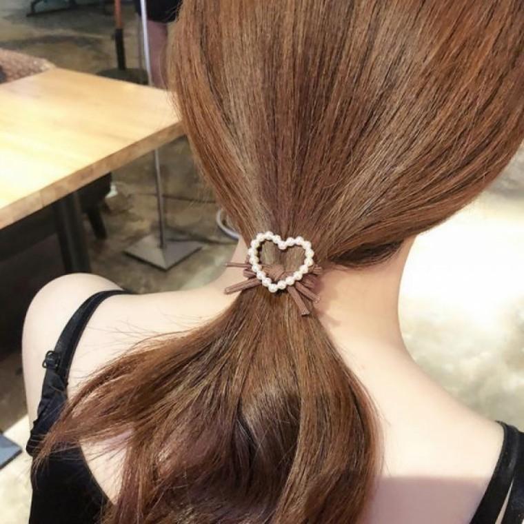 진주 라운드 러블리 헤어 머리끈