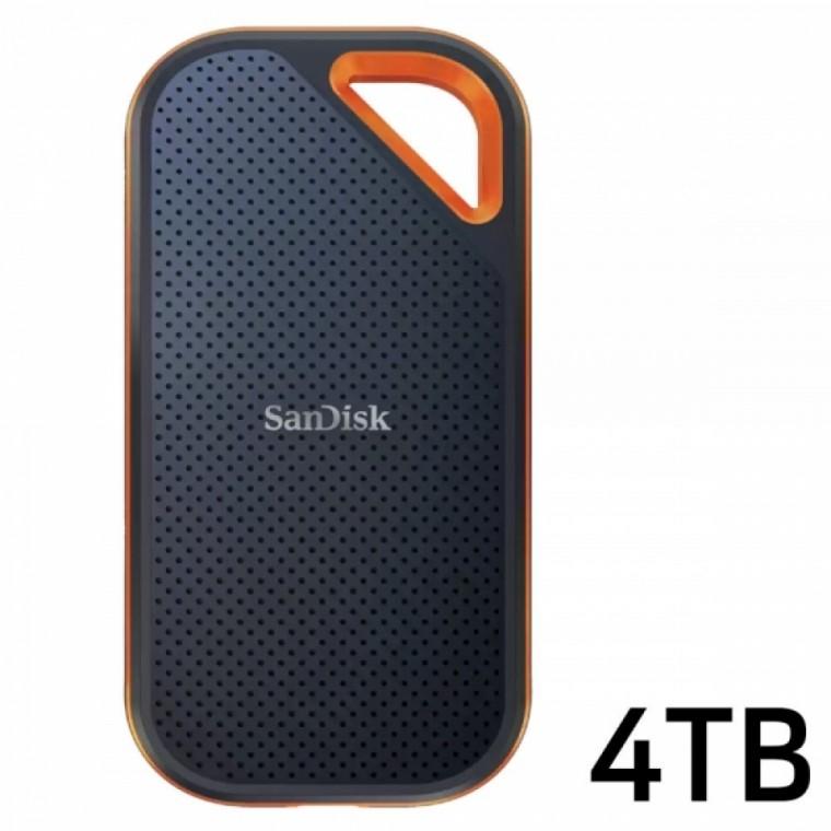샌디스크 Extreme Pro Portable SSD V2 외장하드 (SSDE81) (4TB)