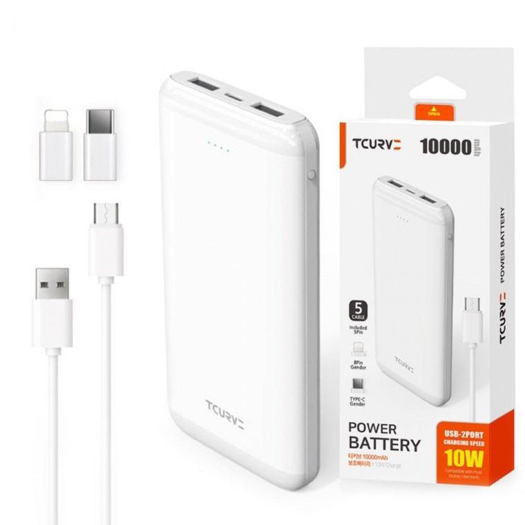 스마트폰배터리 보조배터리 슬림 스마트폰 올인원 듀얼 10000mAh