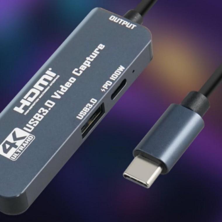 캡쳐보드 100W C타입 HDMI 고속충전 외장형