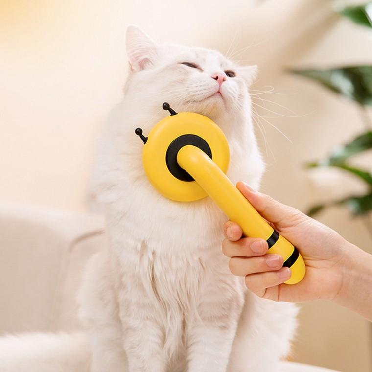 허니비 반려동물 슬리커 브러쉬 고양이 강아지 빗