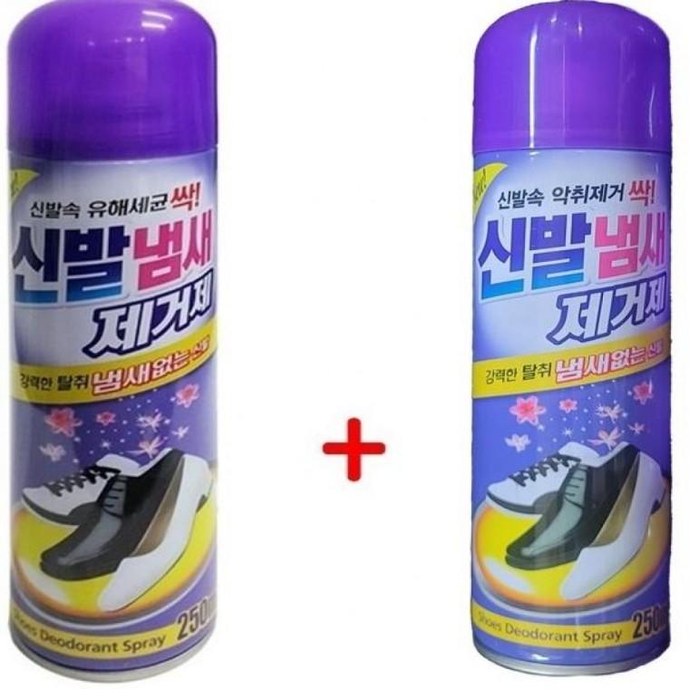 가정용 신발냄새제거제 250ml 신발악취 2개 탈취제 발냄새제거제 방향제