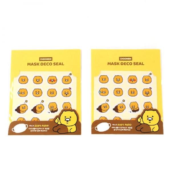 D11-1C] 2500 춘식이 마스크 씰 스티커2 (5개세트)