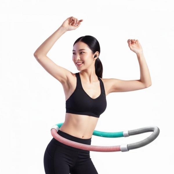 잔솔 스프링 훌라후프 뱃살 다이어트 실내 스마트 줄