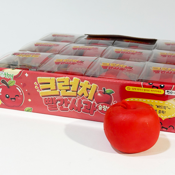 크런치 빨간 사과 슬랑이 말랑이 피젯토이 (낱개 1개)