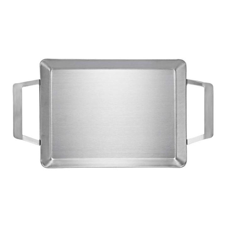 쿡에버 스테인리스 통 3중 IH 직사각팬 31.7cm