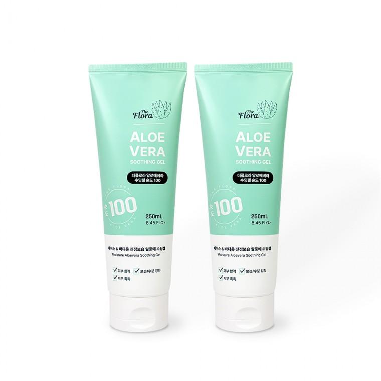 더플로라 알로에베라 수딩젤(튜브형) 250ml-2개 보습 진정 수분크림