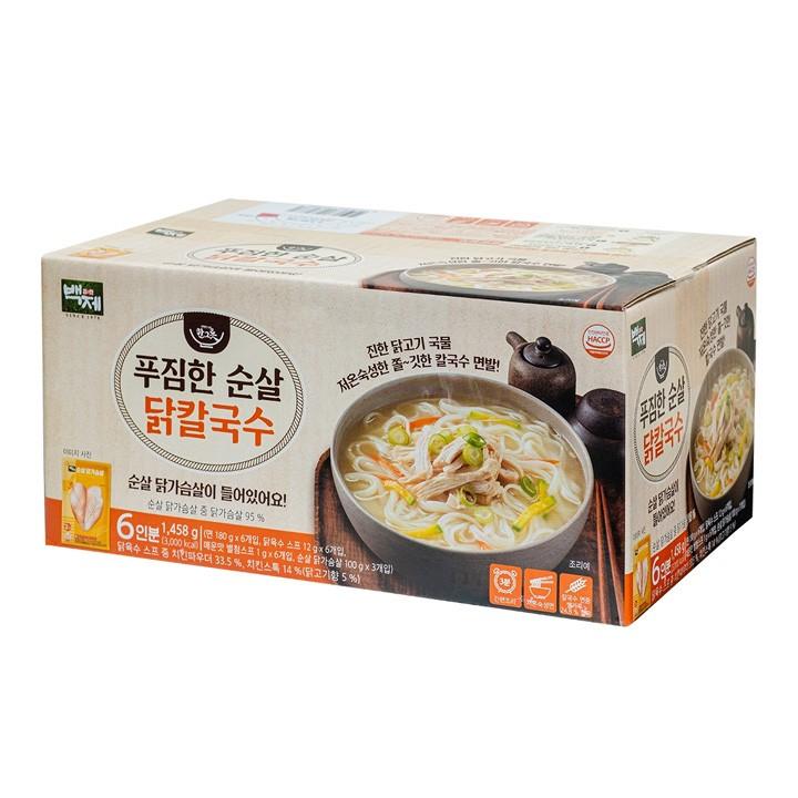 백제 순살 닭칼국수 243g x 6 x 2
