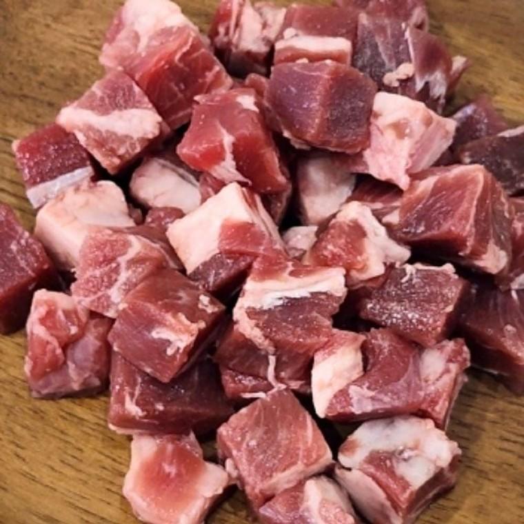 호주산 양고기 큐브 400g 어깨살 구이 스테이크 고기