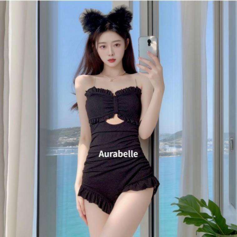 바캉스 래쉬가드비키 원피스 아우라벨르 비치웨어 휴양지원피스 여행룩 모노키니 해변 호캉스 체형 헤변룩