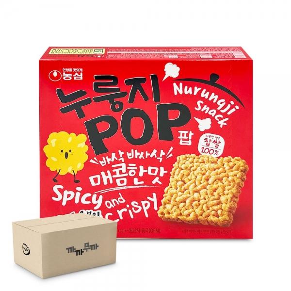 농심 누룽지팝 매콤한 맛 142g (1박스 - 16개)