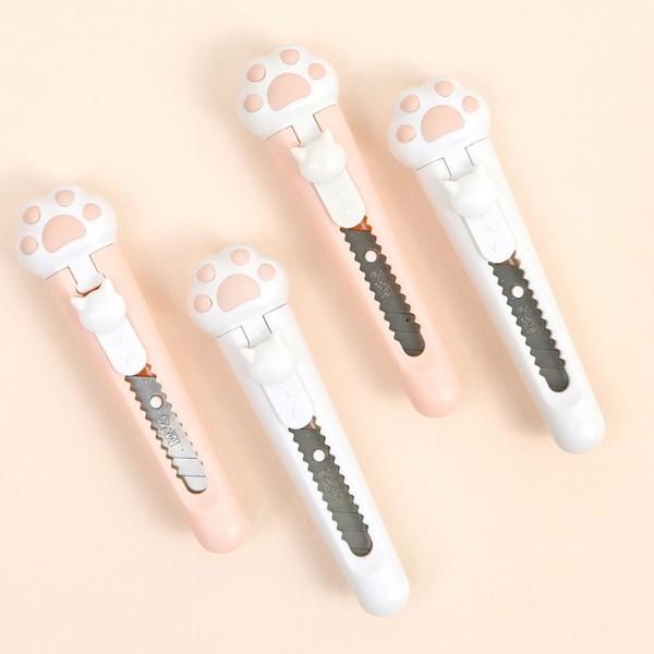 핑크풋 커터칼 미니 칼 사무용칼 카타칼 사무용품