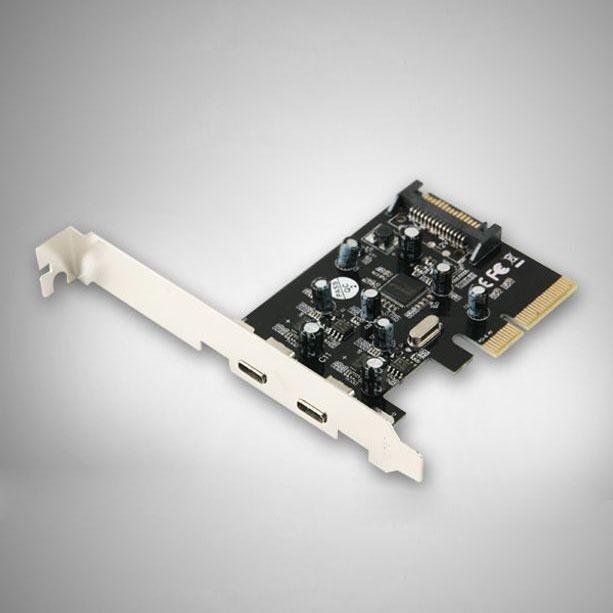 Coms USB 3.1 카드 Type C 2포트 PCI-E 배속