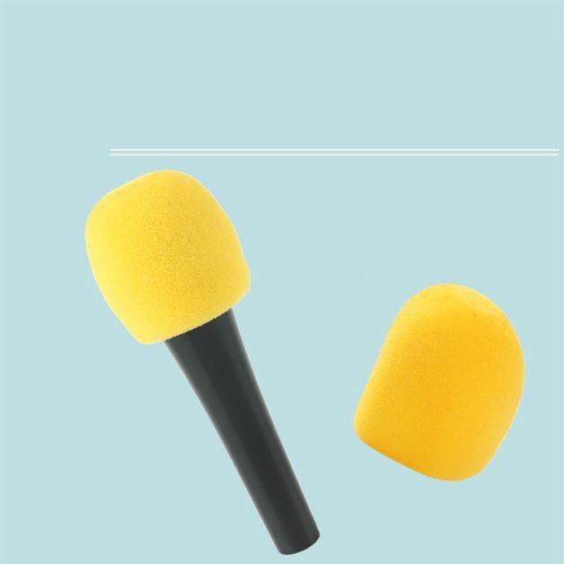Coms 마이크 스폰지 커버 솜 노랑 마이크덮개 커버